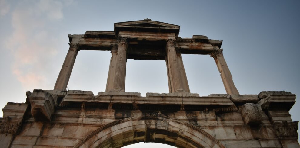 Hadrian's Arch Athens - Roman monumental gateway symbolizing Roman influence.