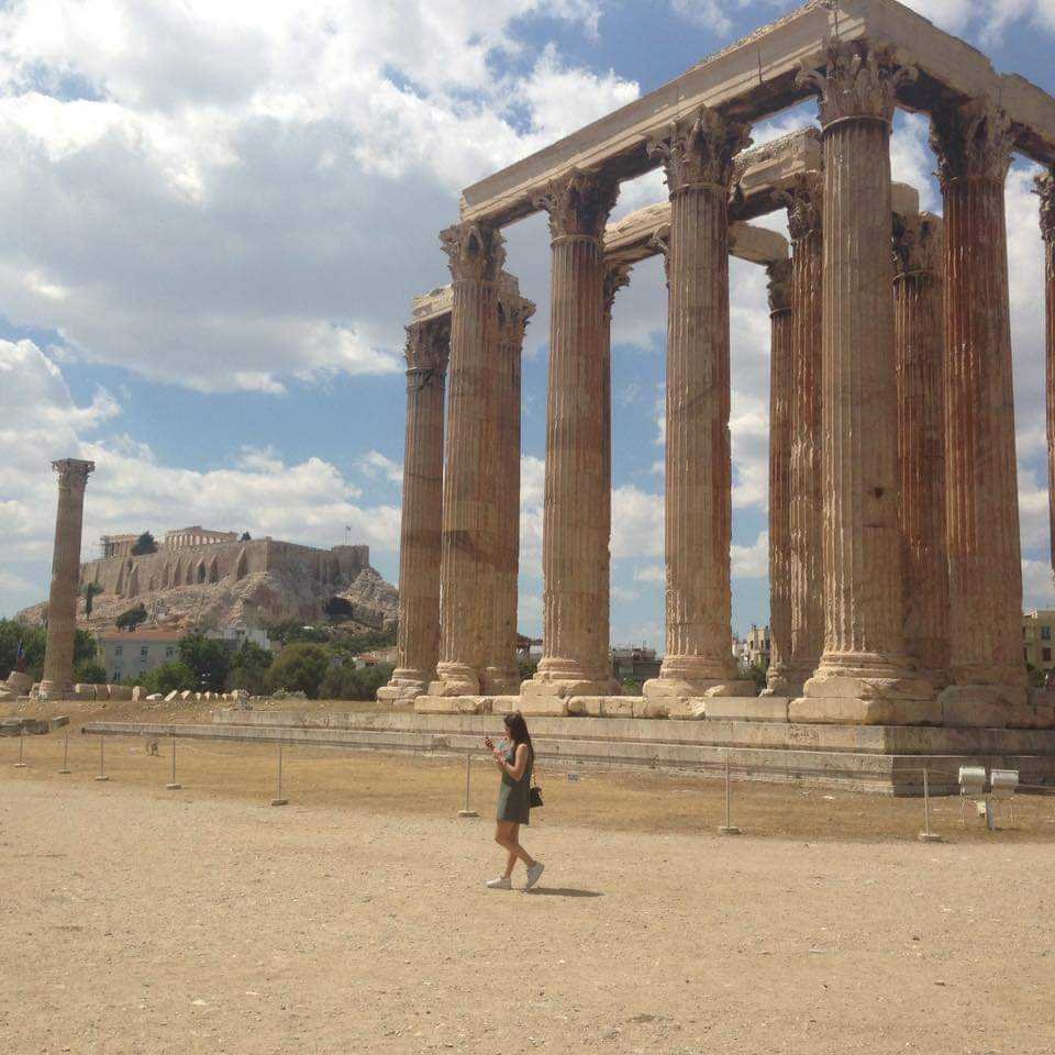 Temple of Olympian Zeus in Athens, Greece